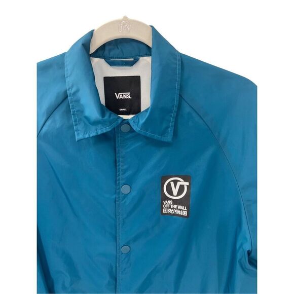 Vans Off The Wall Coach Jacket Blue Men’s size small - Picture 3 of 12